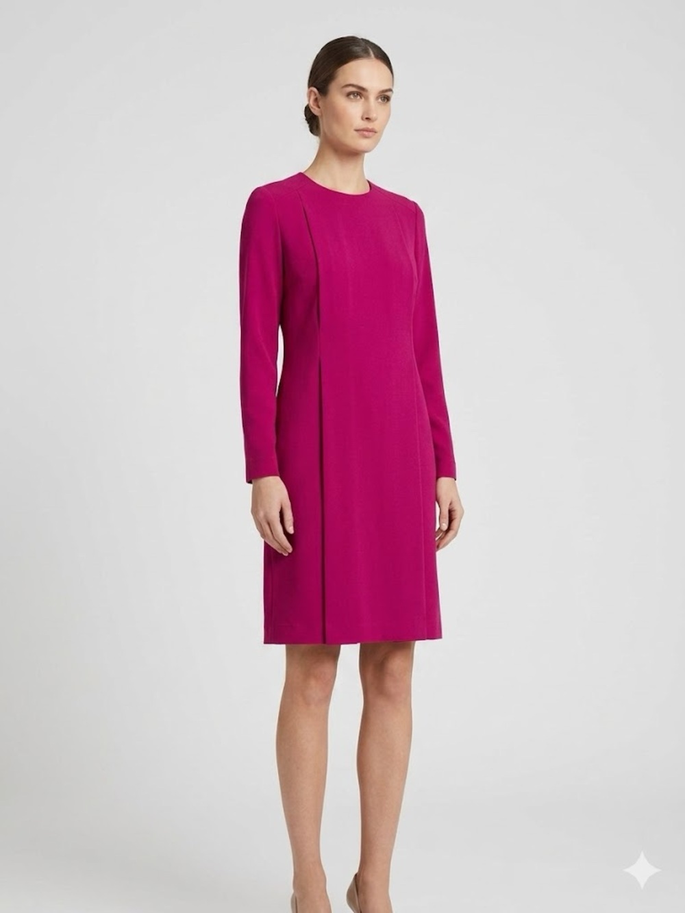 Sportmax Fuchsia Long Sleeve Dress